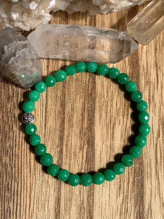 Green Jade Eye Bracelet