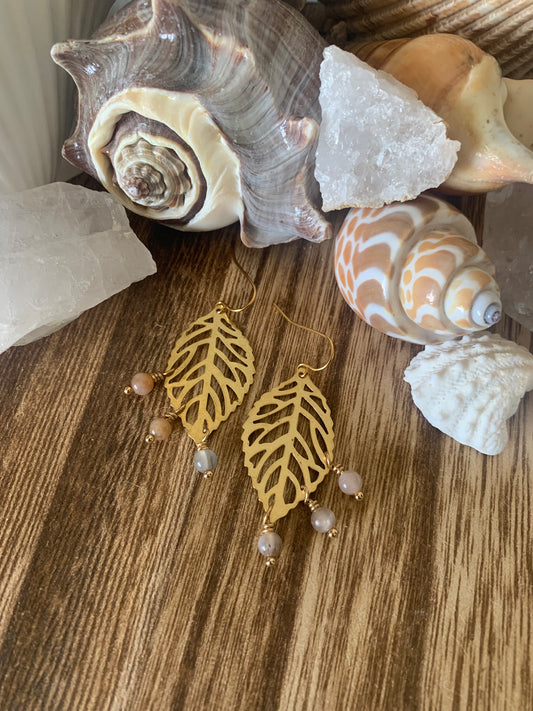 Golden Leaf Earrings